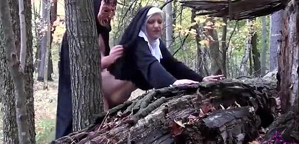  smoking nun fucked by devil